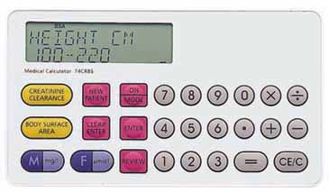 Body Mass and Creatinine Clearance Calculator